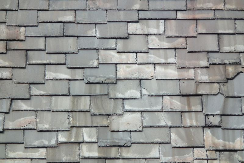 Close-up of a slate roof